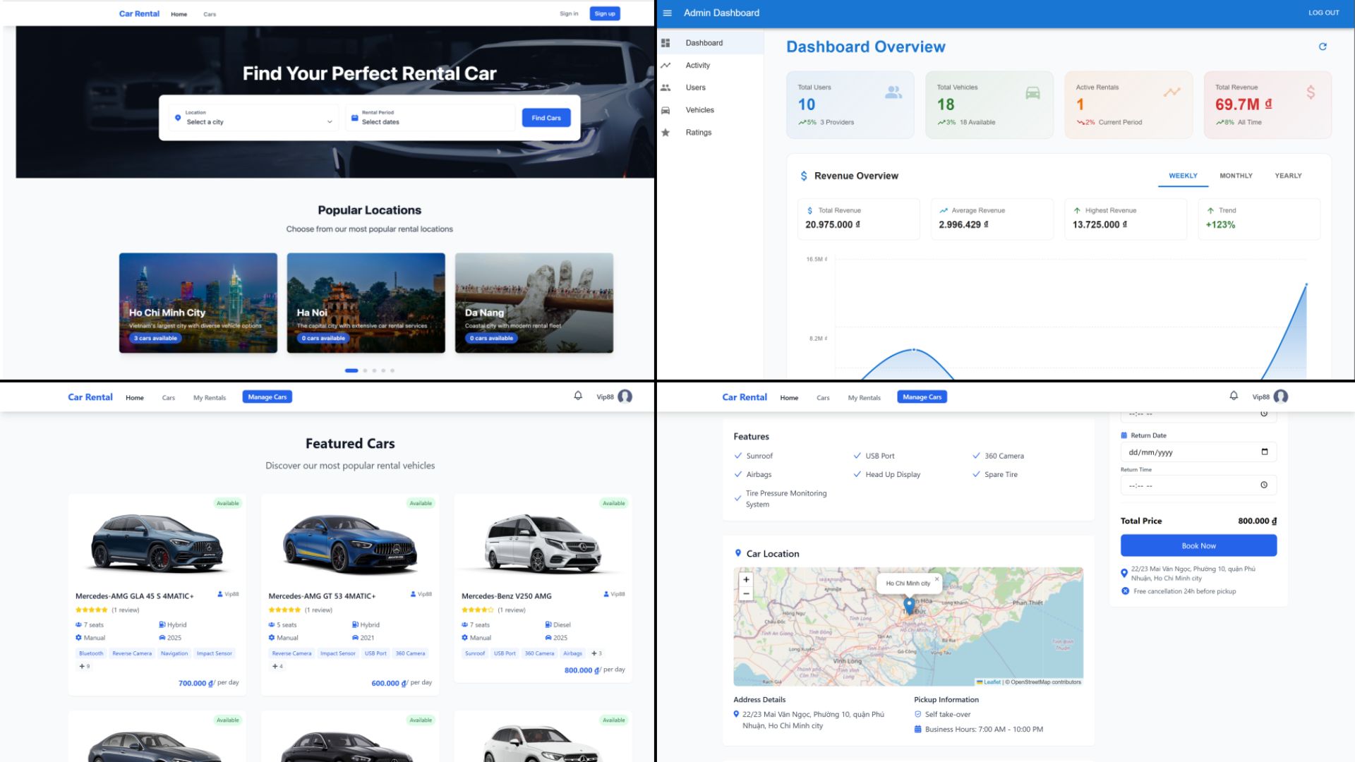 Screenshot of Car Rental System Management